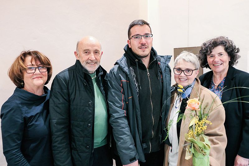 Cäcilia Terzer, Gottlieb Pomella, Matteo Bodini, Beatrix Unterhofer und Gertrud Wellenzohn