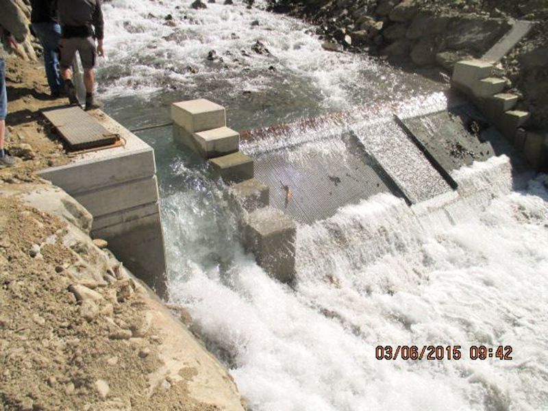 Die Wasserfassung für das E-Werk Saldur in Matsch: Vertragsstreitigkeiten