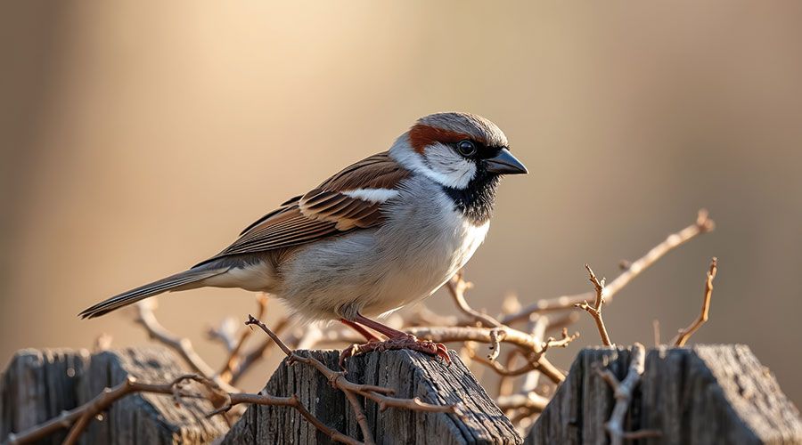 Haussperling (Passer domesticus)
