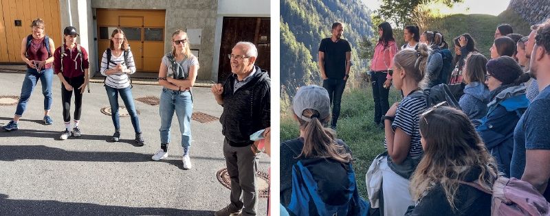 Führungen in Planeil mit Norbert Punter (links) und Florian Thaler (rechts)