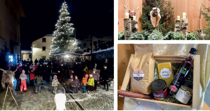 Ein stimmungsvoller vorweihnachtlicher Zauber berührt in den Adventwochen. die Menschen in Taufers im Münstertal.