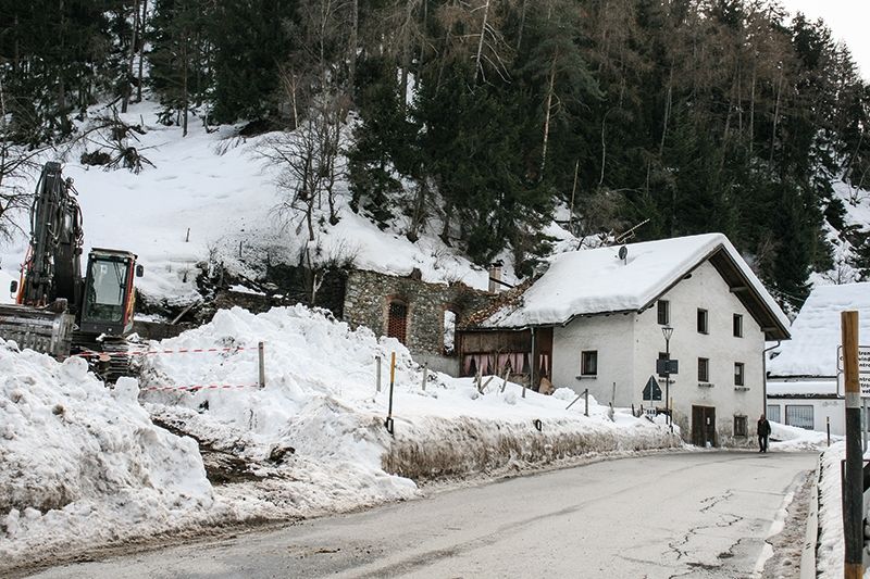 Brandstätte in Prad/Schmelz