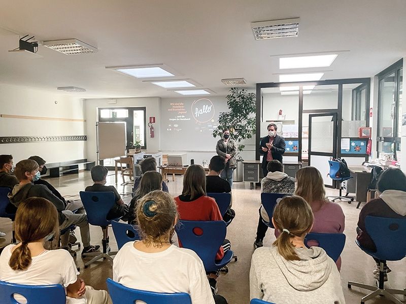 Der Schulbesuch in der Mittelschule Partschins