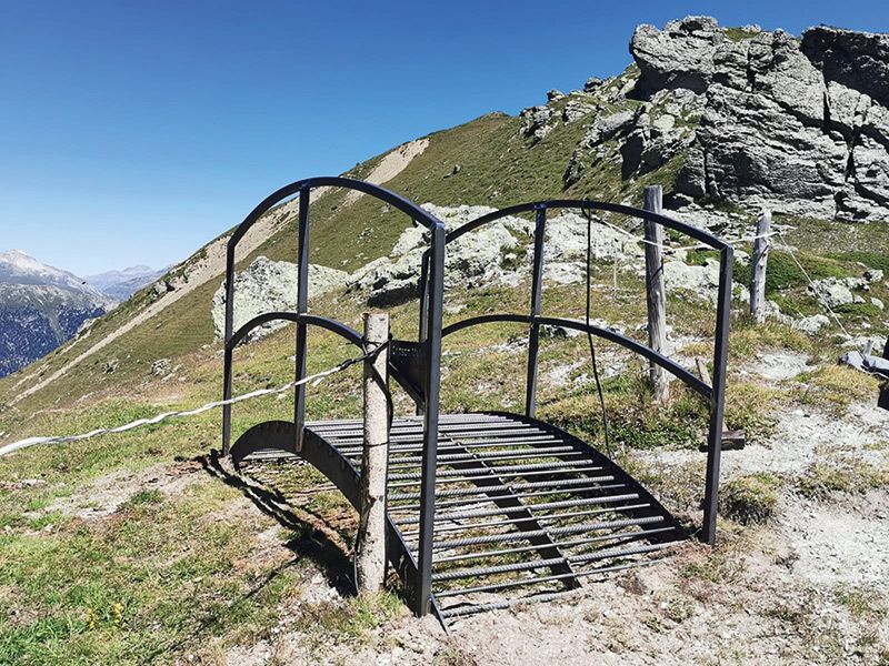 Durch die Errichtung von Weideübergänge wurden Probleme von offen gelassenen Umzäunungen gelöst
