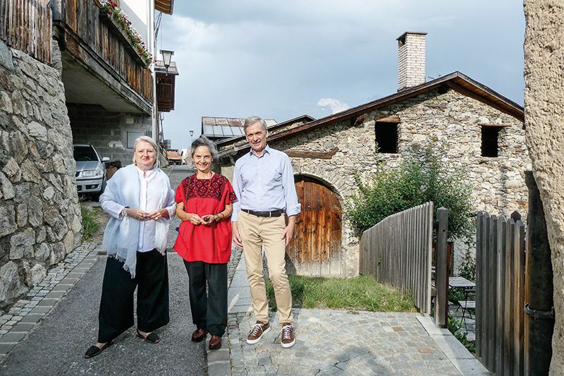 v. l. Karin Dalla Torre, Carmen Müller und Thomas Pichler