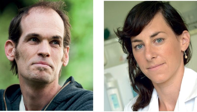 links: Co-Autor Koen Hertoge von PAN Europe; rechts: Caroline Linhart, Erstautorin der Studie