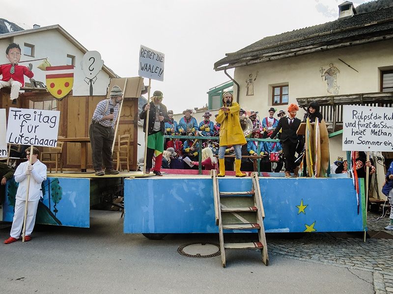 Laatsch ist neben Prad und Stilfs eine der traditionellen Faschingshochburgen im Vinschgau. E