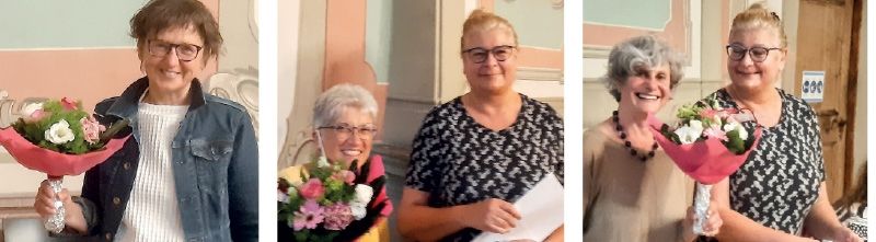 Wurden bei der Vollversammlung verabschiedet: Monika Bleimschein, Claudia Meraviglia und Claudia Gurschler
