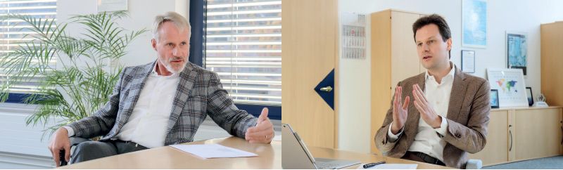 links: Christoph Hoppe bleibt Präsident des Verwaltungsrates ... ... und Christian Hoppe (rechts) wird ab 1. Jänner 2025 den Vorsitz der neu eingerichteten Geschäftsleitung übernehmen