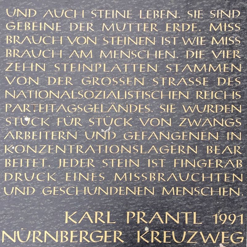 Der Nürnberger Kreuzweg vom Bildhauer Karl Prantl aus dem Jahr 1991