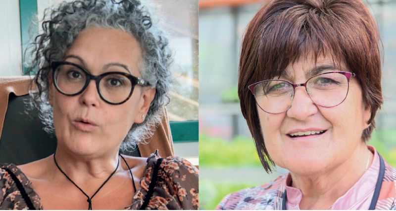 Die BMinnen als Kandidatinnen: Verena Tröger und Roselinde Gunsch