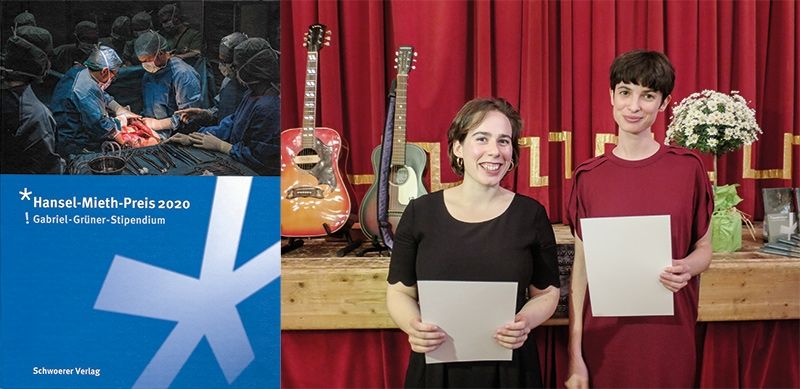 Ida Geyr und Sophie Trafoier erhalten dieses Jahr den Gabriel-Grüner-Schülerpreis. Im letzten Jahr bekamen Matilde Viegas (links) und Viktoria Morasch (rechts im Bild) das Gabriel-Grüner-Stipendium. Beide Reportagen dieser Preisträgerinnen wurden zusammen mit anderen prämierten Reportagen im Jahrbuch 2020 veröffentlicht. Die Siegerehrung musste auf Herbst verschoben werden.