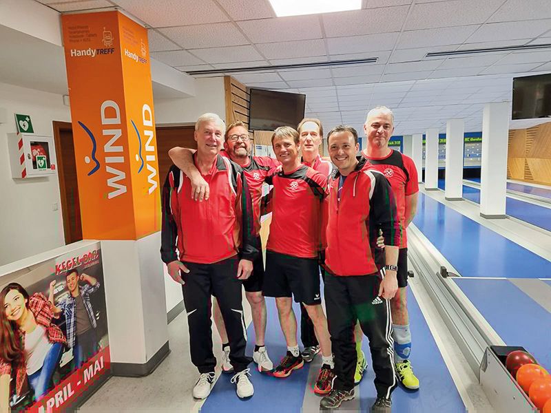 v.l.: Egon Staffler, Elmar Pilser, Werner Gruber, Ivo Verdross, Manfred Rainalter und Hannes Pichler