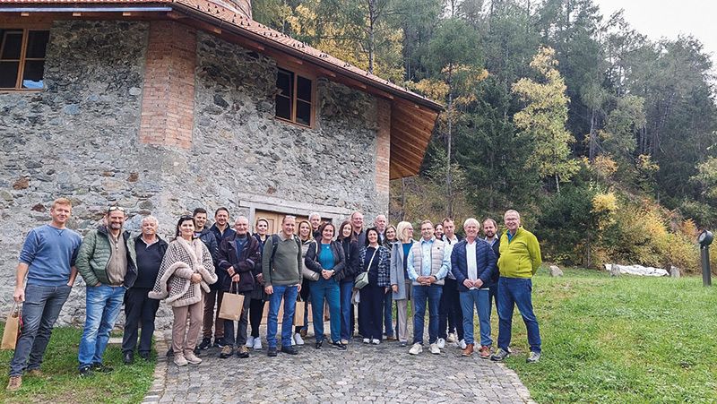 Einer der Höhepunkte des Besuchs war die Besichtigung des LEADER-Projekts Kalkofen in Prad
