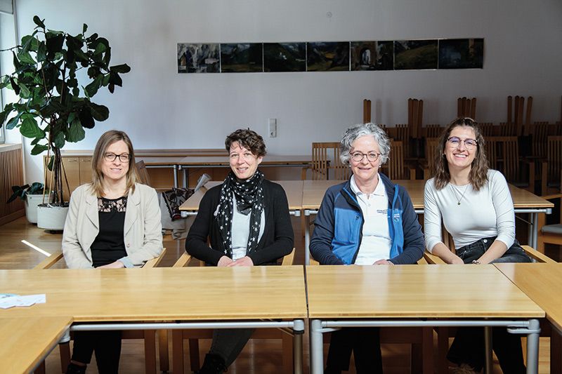 v. l.: Evelyn Peer, Petra Blass, Margot Teissl und Nadine Trenkwalder