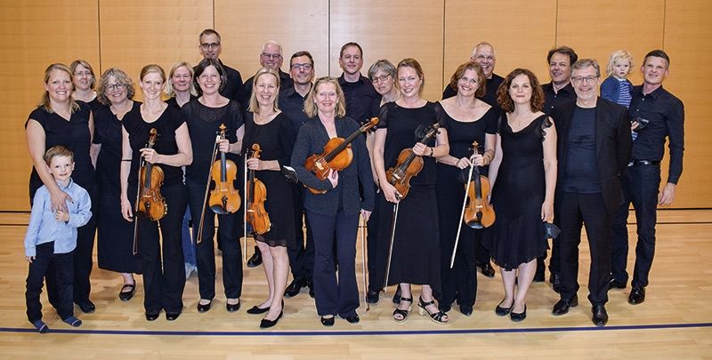 Die Musiker:innen der Musikakademie Langtaufers nach dem Konzert in Glurns