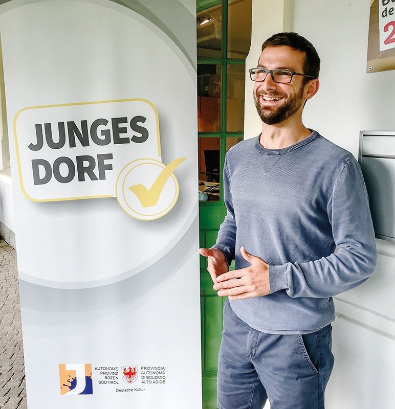 Tobias Stecher bei der Präsentation des Labels