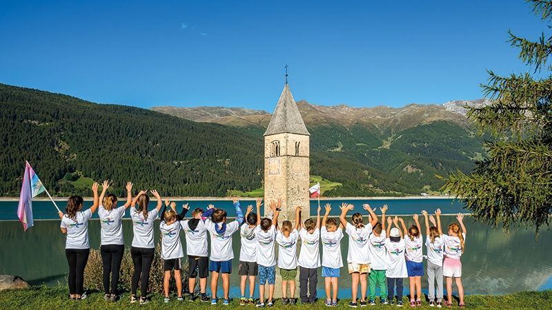 die jungen Läuferinnen und Läufer am Grauner Turm