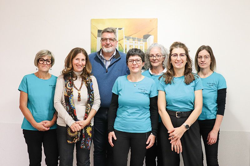 Sonja Gorfer, Christa Ladurner, Wolfgang Hainz, Heidi Heel, Margot Teissl, Nadine Trenkwalder, Evelyn Peer, Petra Blaas fehlt im Bild