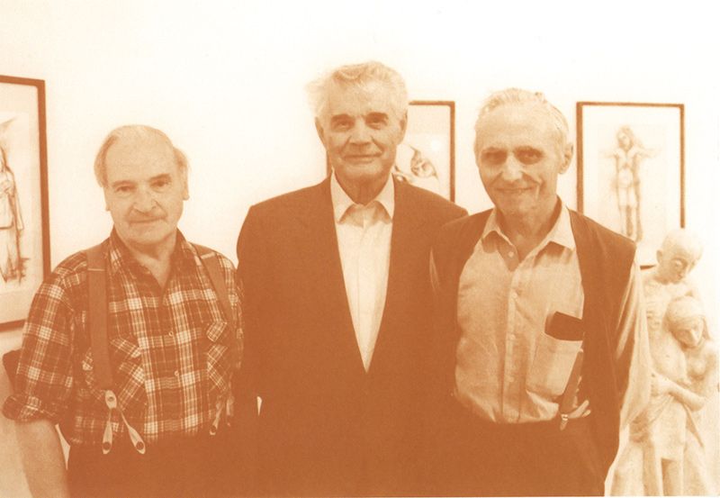 v. l.: Martin Rainer, Karl Grasser und Friedrich Gurschler (Foto: Archiv Kuratorium Schloss Kastelbell)