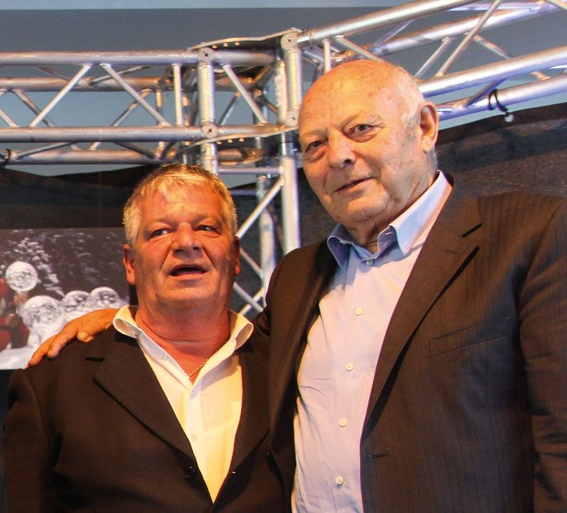 Der Stilfser BM Franz Heinisch mit Alt-LH Luis Durnwalder