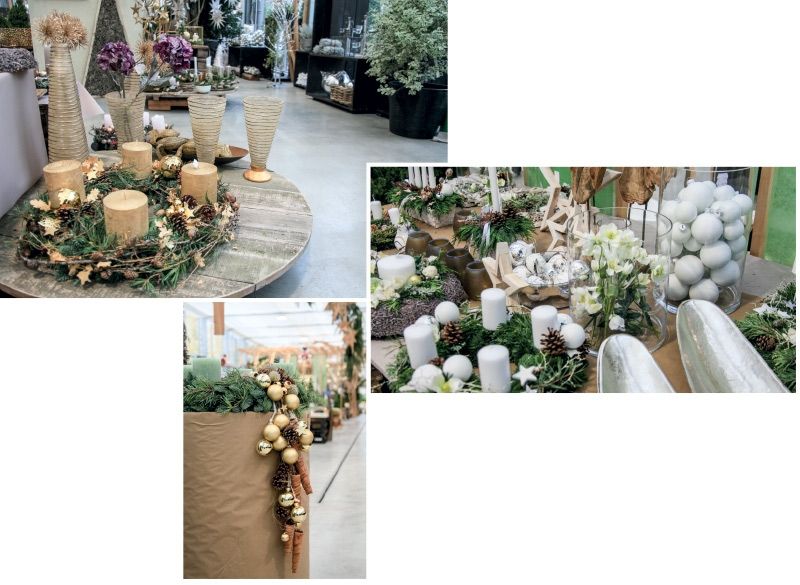 Traditionelle und modern gestaltete Adventskränze mit der stilsicheren Hand der Floristen gebunden Gärtnerei Schöpf, Vetzan: Montag bis Freitag 8 – 12 und 14 – 19 Uhr, Samstag 8 – 12 und 14 – 17 Uhr