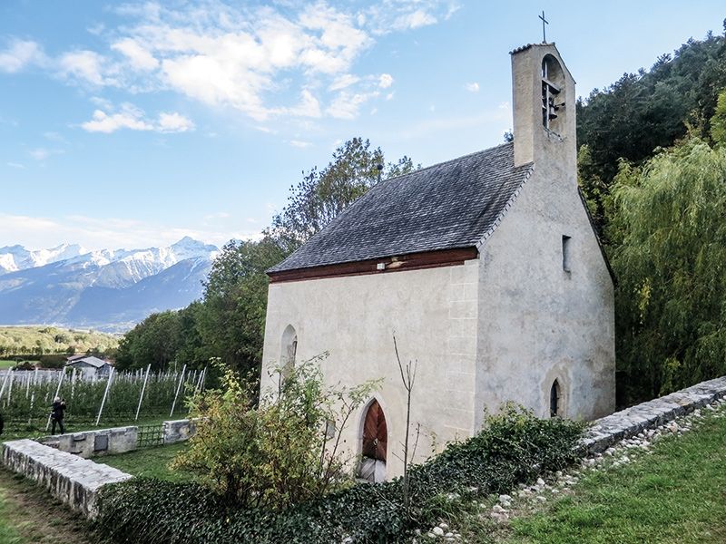 Am Tag der Romanik gab es eine Kulturwanderung von Glurns nach Söles mit einer Besichtigung der Kirche St. Jakob.