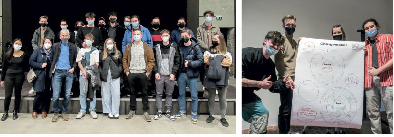 Zum Abschluss des Projektes „Nachhaltige Changemaker im ländlichen Raum“ gab es zuerst einen Rundgang durch die Räumlichkeiten von Basis Vinschgau und anschließend die Präsentation der Projektideen der fünf Arbeitsgruppen.