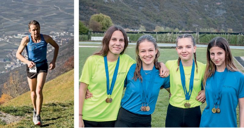 links: Thomas Niederegger rechts: Rania Frei, Sofia Walder, Hanna Mayr, Samia Santer