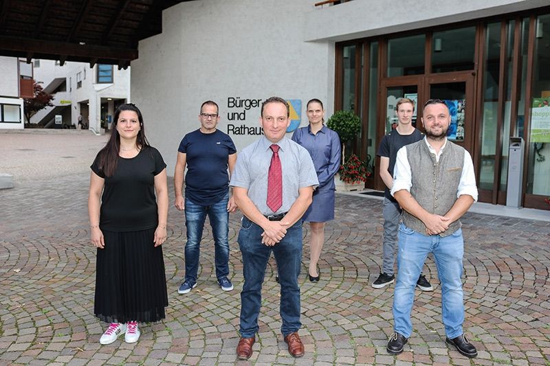 v.l.: Natascha Santer Zöschg, Wolfgang Stocker, Tobias Gritsch, Karin Meister, Patrick Egger und Dietmar Rainer
