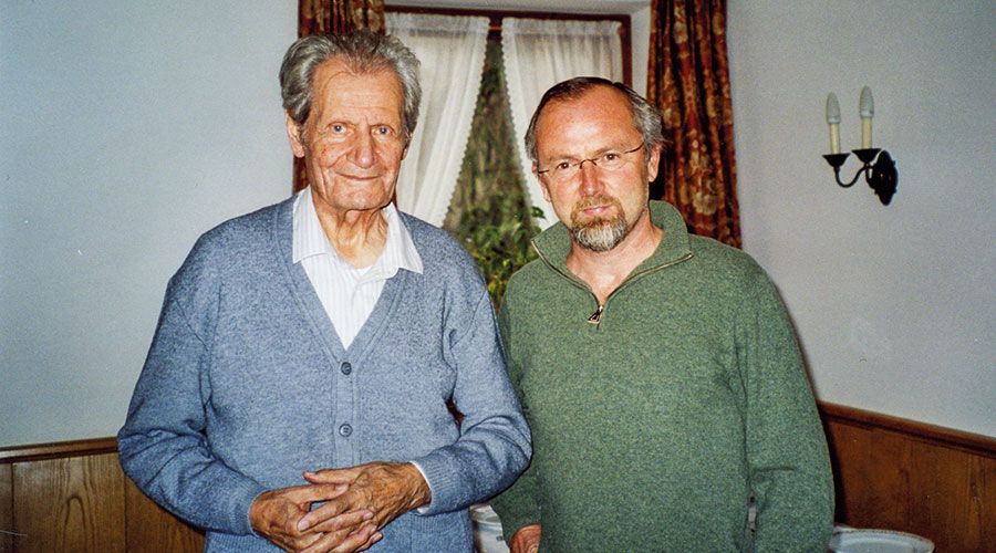 Sepp Theiner und Peter Tscholl, am 4. November 2005 (Foto Rudi Theiner)