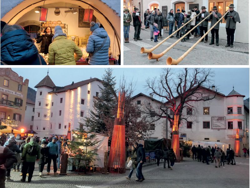 Unter dem Titel „Licht Düfte Klänge“ gab es auch dieses Jahr vom 6. bis 8. Dezember den Glurnser Advent von 11 bis 21 Uhr mit einem Adventmarkt, Musik, Theater, Adventsingen und einem vielfältigen Kinderprogramm.
