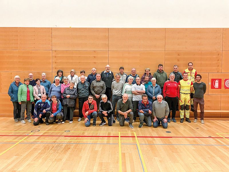 Erste Hilfekurs für die Mitglieder der Herzsportgruppe Obervinschgau und deren Mitglieder