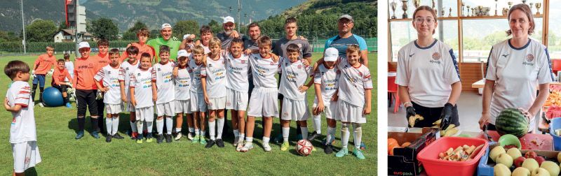 Die jungen Kickerinnen und Kicker in Glurns wurden bestens betreut und verköstigt