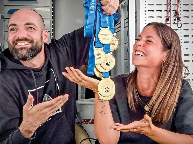 Simon Weithaler und Barbara Gambaro räumten bei den Italienmeisterschaften ab
