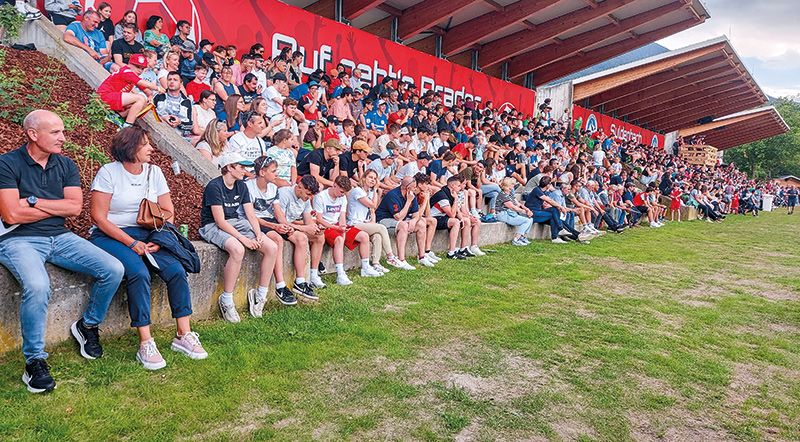 Rund 700 Zuschauer ließen sich das Testspiel nicht entgehen
